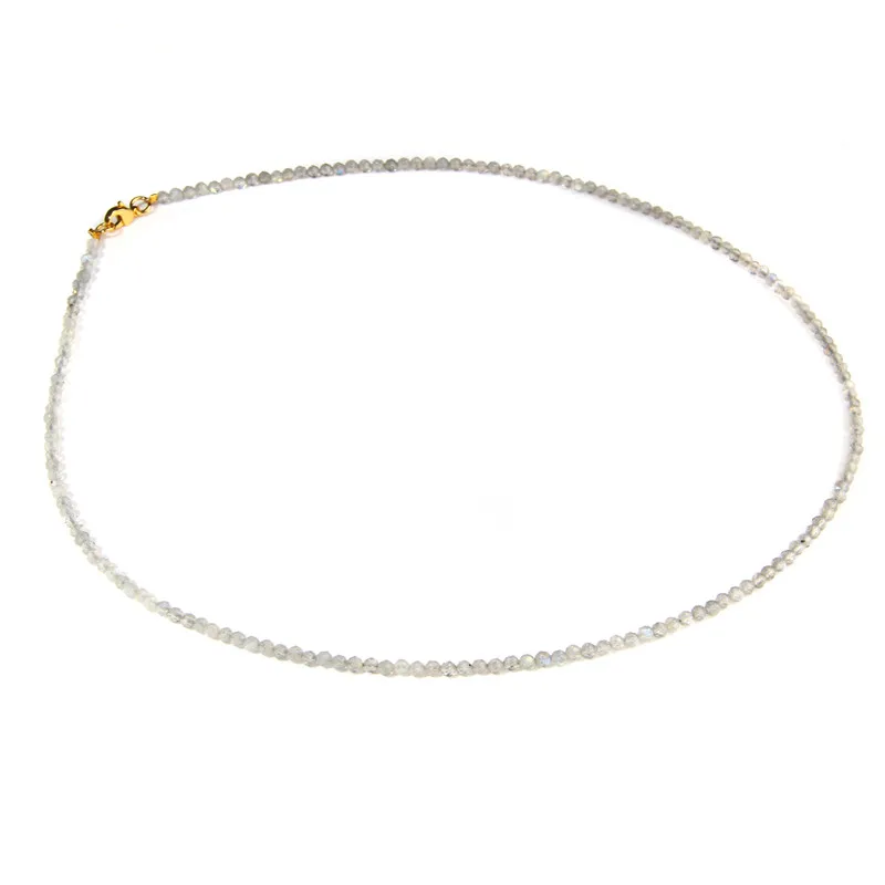 2mm Naturstein Perlen Halskette handgemachte Mini Granat Terahertz Halsketten Energie Heilung weibliche Halskette für Frauen Schmuck Geschenk – Detail 16