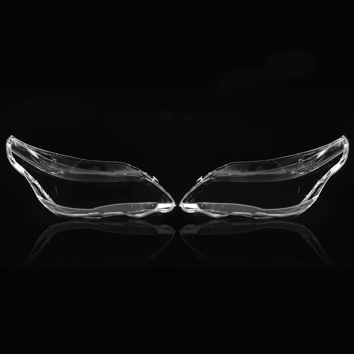 LHyfA Phare Coque Voiture Pour BMW E60 E61 5 Series 520/523/525/530i 2004-2010,Couvercle Phare Avant Voiture Lentille Phares Verre Transparent