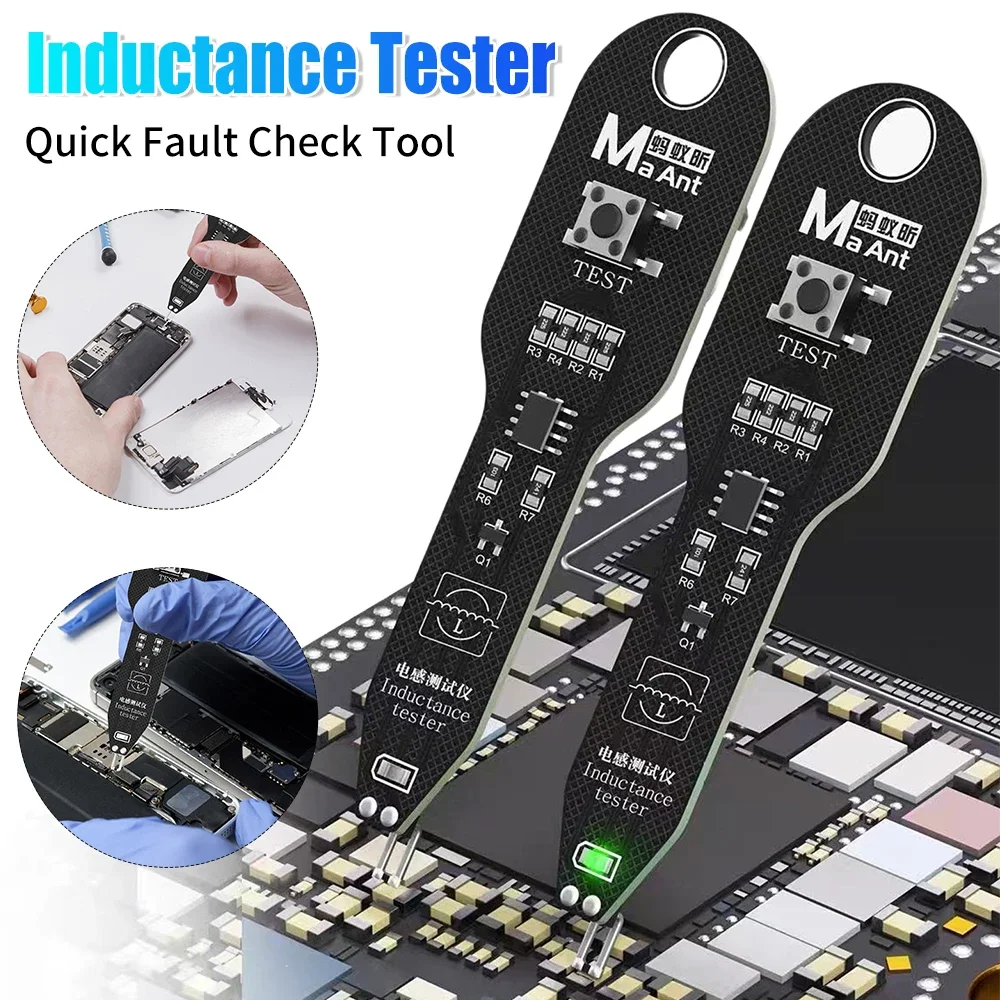 M093 Inductance Tester Motherboard Coil Tester Inductor Detector Repair Tool Electromagnetic Induction Quick Fault Check Tool