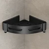 Bathroom Shelf Corner Space Aluminum Bathroom Triangle Basket Shower Room Storage Rack Wall Mounted 6
