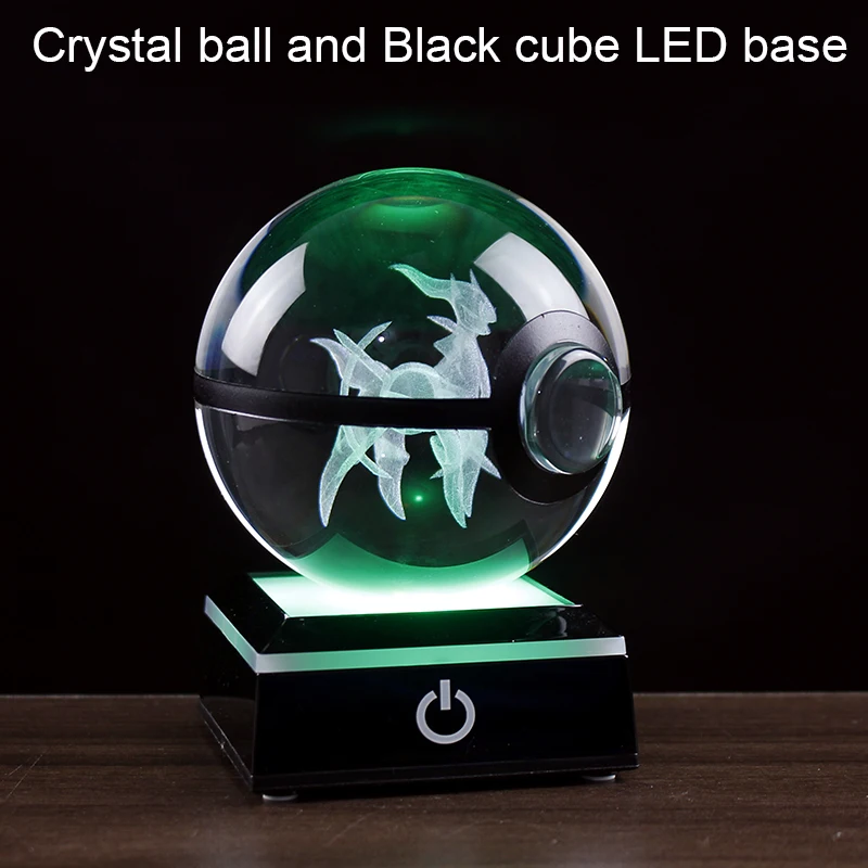 Bola de cristal de jogo popular, estatuetas de monstro 3d com base de luz  led, presentes de natal, decoração global para casa - AliExpress