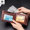 BULLCAPTAIN Genuine Leather Wallet Male Brand Designer Business Wallet Multi-function Storage Purse Rfid Card Package Wallet Men 2