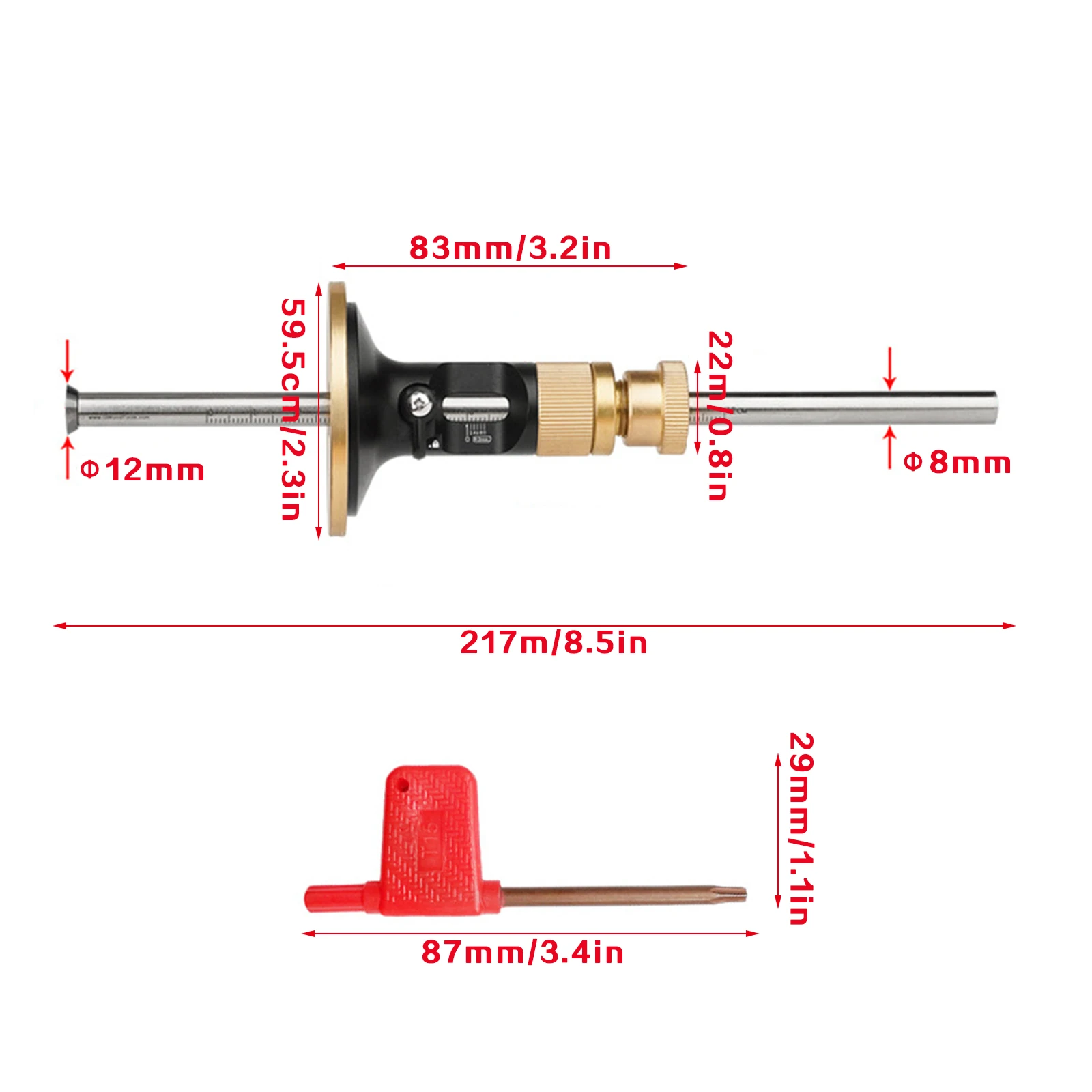 1pc Woodworking Double Wheel Marking Marking Scriber 2 Replacement Marker  Mortise Wood Scribe Tool 