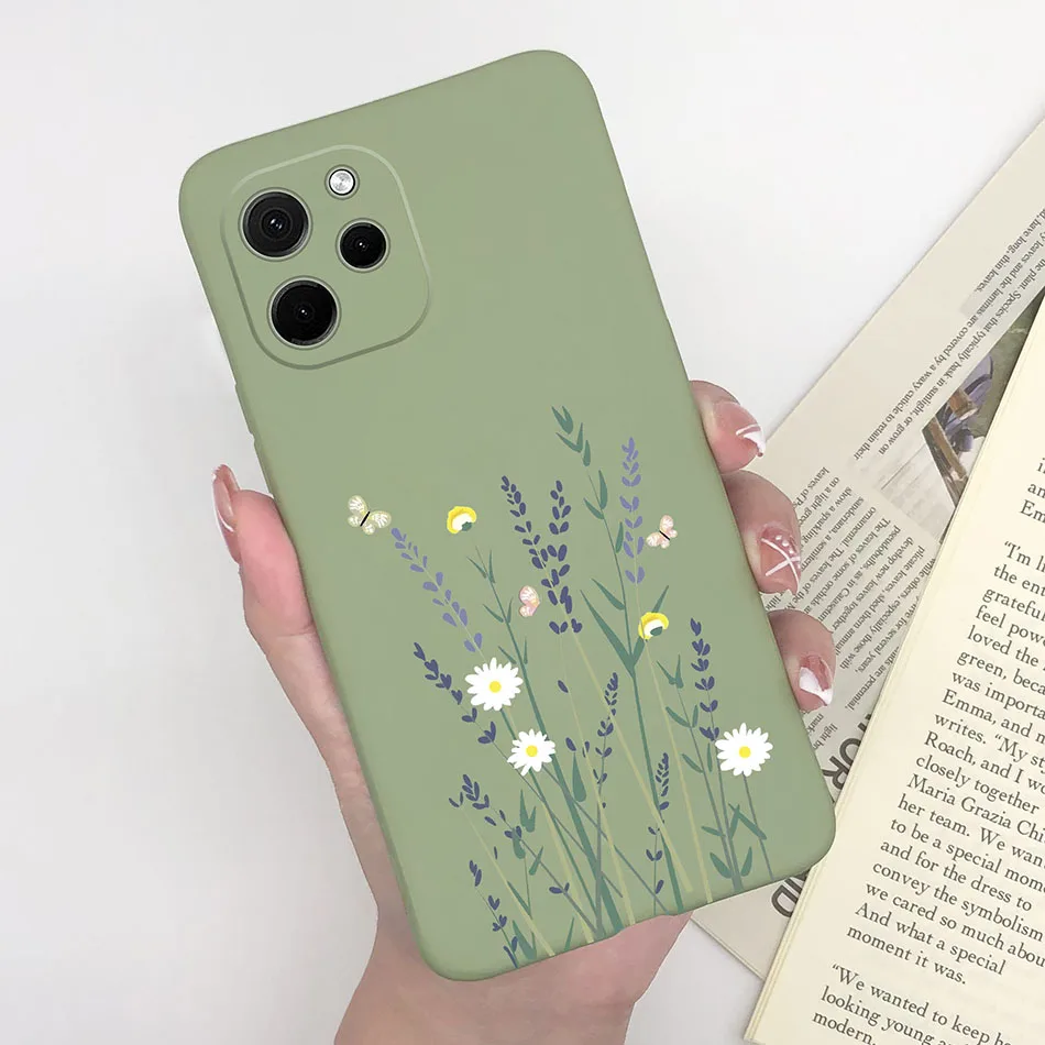 Heart Silicone Matte Shockproof Phone Case - Soft Back Cover, Enhanced Protection