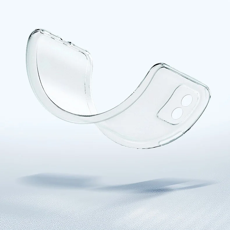 Luxury Ultra-Thin Clear Silicone Phone Case with 5G Lens Protection