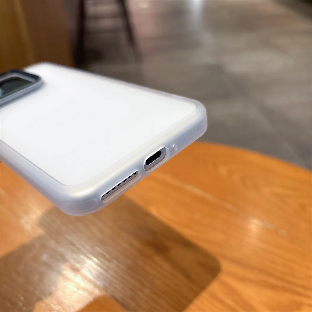 Translucent Matte Armor Shockproof Phone Case - Frosted Hard Cover