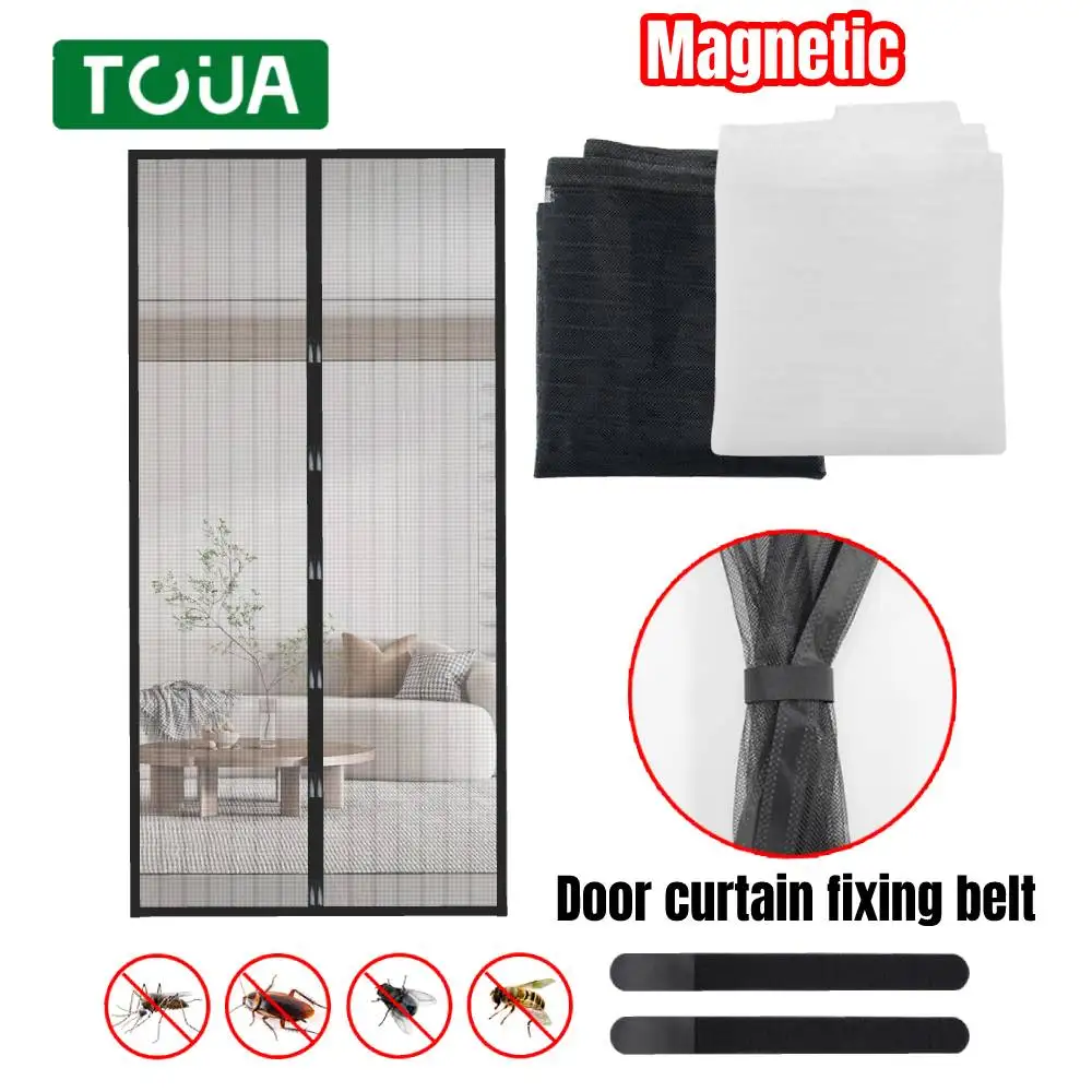 6 Types Door Curtain With Fixing Belt Antimosquito Net