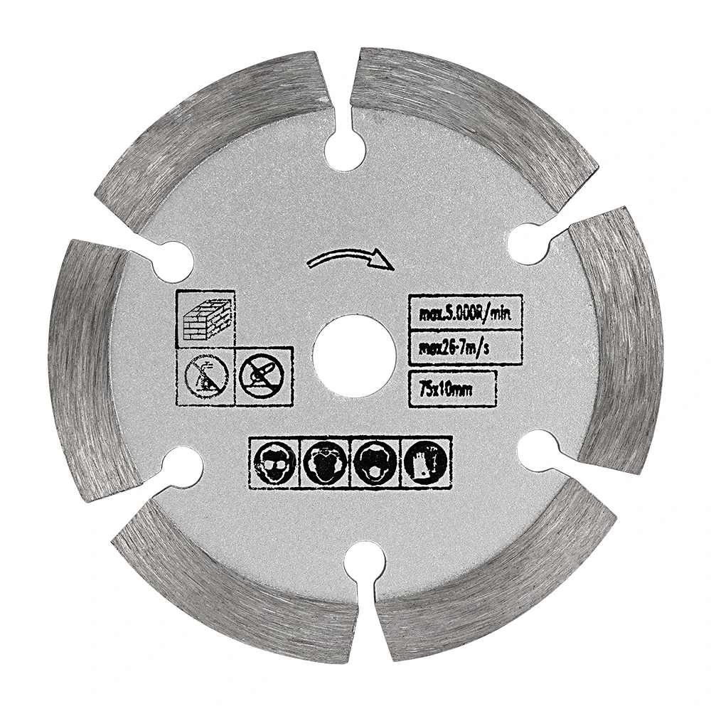 3 Inch Cutting Blade 75mm Grinding Wheel Blade Angle Grinder Saw Blade for Cutting Tile Ceramic Concrete Marble brazed diamond grinding wheel chamfer bit cone reamer m14 thread enlarge shape round hole beveling trimming tile ceramic marble