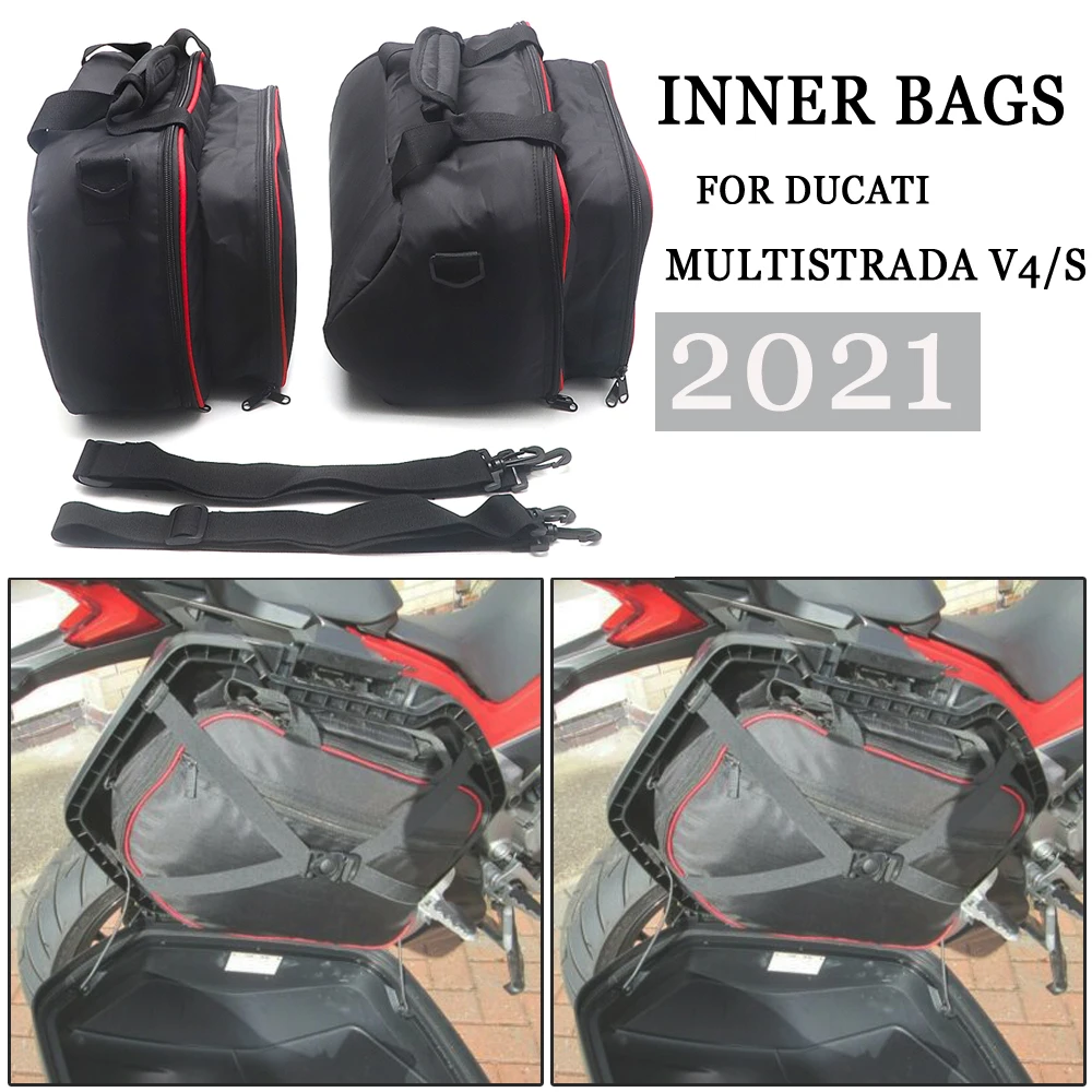 

Внутренние мешки для Ducati Multistrada V4 S Multistrada V4 2021, пластиковые боковые Чехлы Panniers, внутренние мотоциклетные сумки, внутренняя багажная сумка