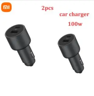 Original Xiaomi Car Charger 100W 5V 3A Dual USB Fast Charging QC Charger Adapter For iPhone Samsung Huawei Xiaomi 10 Smart phone best 12v lithium battery charger Chargers