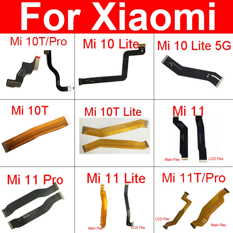 Разъем материнской платы для ЖК-дисплея гибкий кабель Xiaomi Mi 10 10T 11 11T Pro Lite 5G Vice Flex