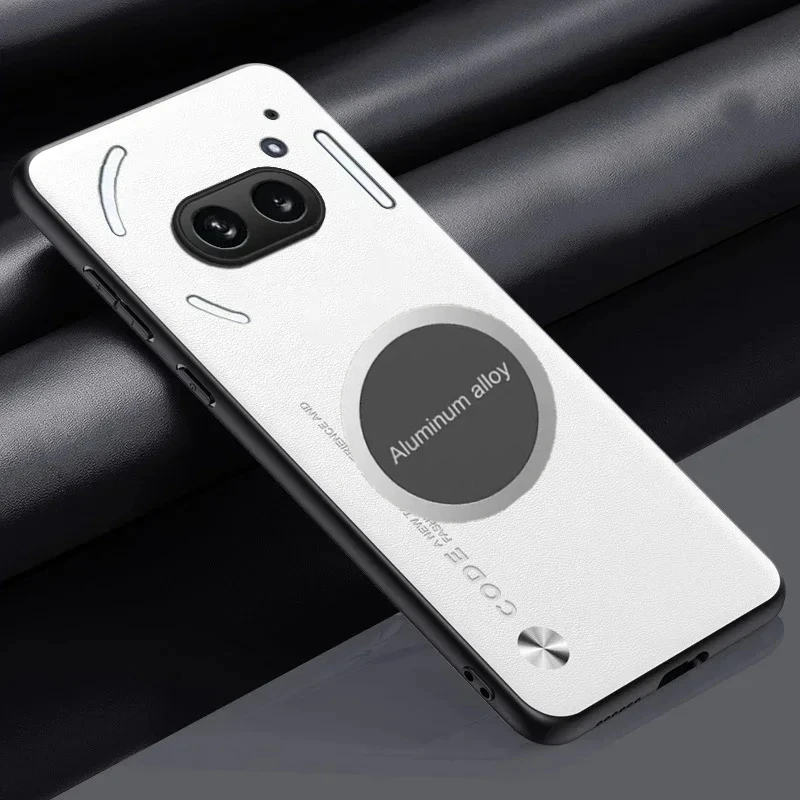 Luxury Metal Magnetic Car Holder Leather Case with Carbon Fibre Protection and Skin Feel Finish