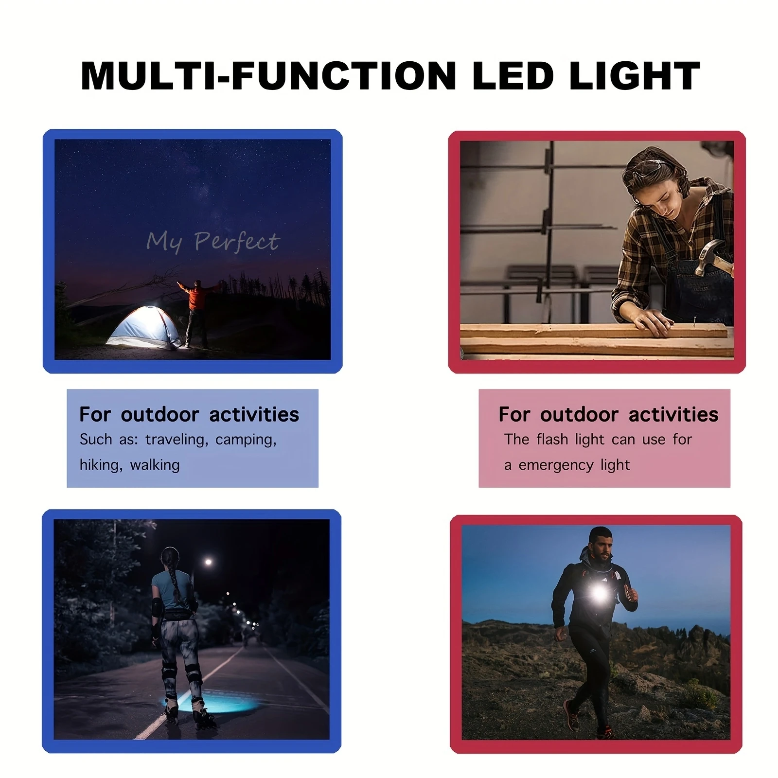 배터리 어댑터 밀워키 용 14.4-18V 리튬 이온 배터리 3W 140lm LED 작업 조명 2 USB-A 빠른 충전 포트 12V DC Outlet Milwaukee Tools 액세서리 M18 배터리 캠핑 비