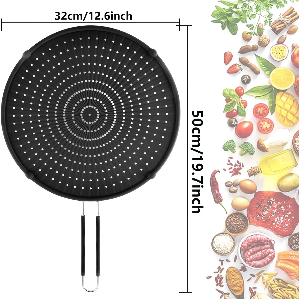Anti-spat Scherm Koekenpan Oliespatscherm Voor Fornuis - 40 Cm Opvouwbaar, Beschermt Je Keuken Tegen Spetters Keuken Spatbescherming