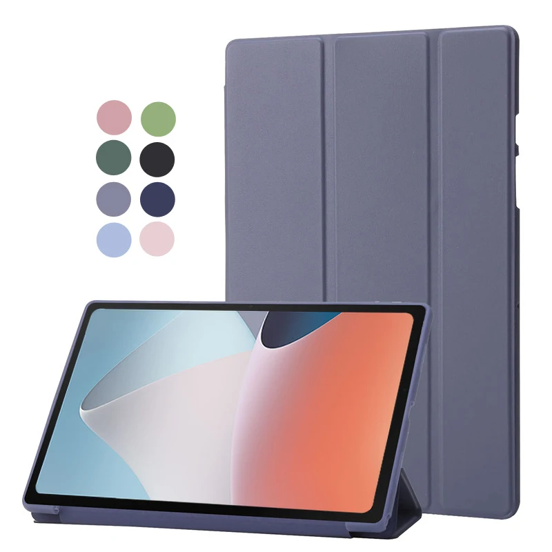Shell de Tablet Magnético para Oppo Pad Air Suporte Tri-dobrável Tampa Traseira e Caneta de Silicone Macio 1036 in 2023