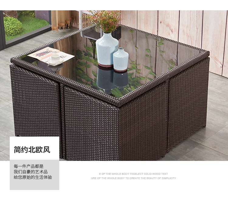 Luxury Garden Furniture Outdoor Sets Unique Modern Back Yard Patio Furniture Sets Rattan Lounge European Mueble Jardin Furniture