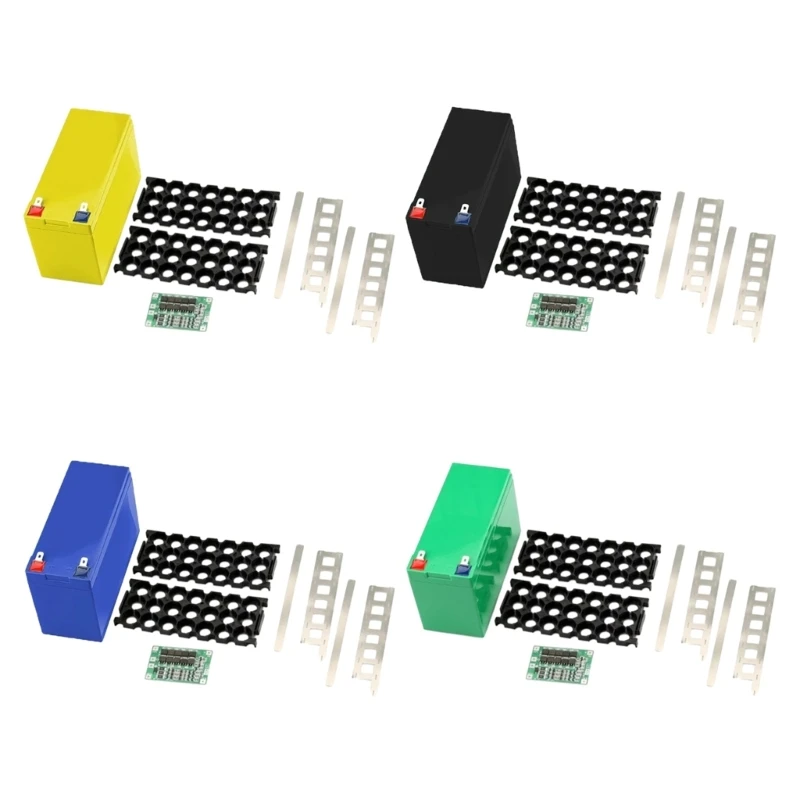 Custodia Per Batteria Da 12 V 7 Ah 18650 Celle Strisce Nichel Scatola Immagazzinaggio Batteria Confezione Fai Da Te In