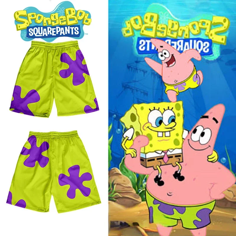 SpongeBob-Patrick-Star-Men-s-Casual-Shorts-Printing-Sport…