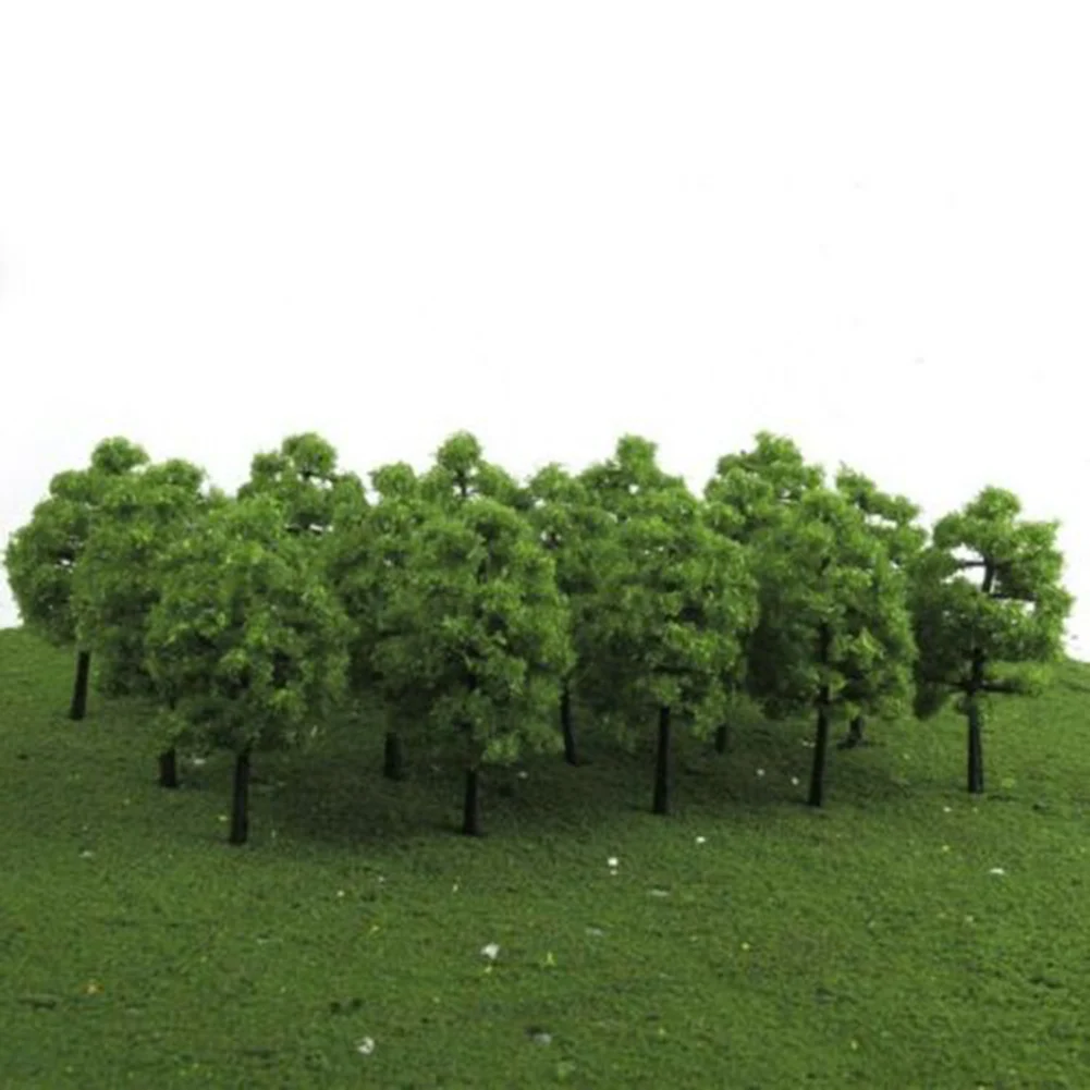 

20pcs Plastic Model Train Artificial Miniature Tree Scenery Railroad Decoration Building Landscape Accessories Toys For Kids