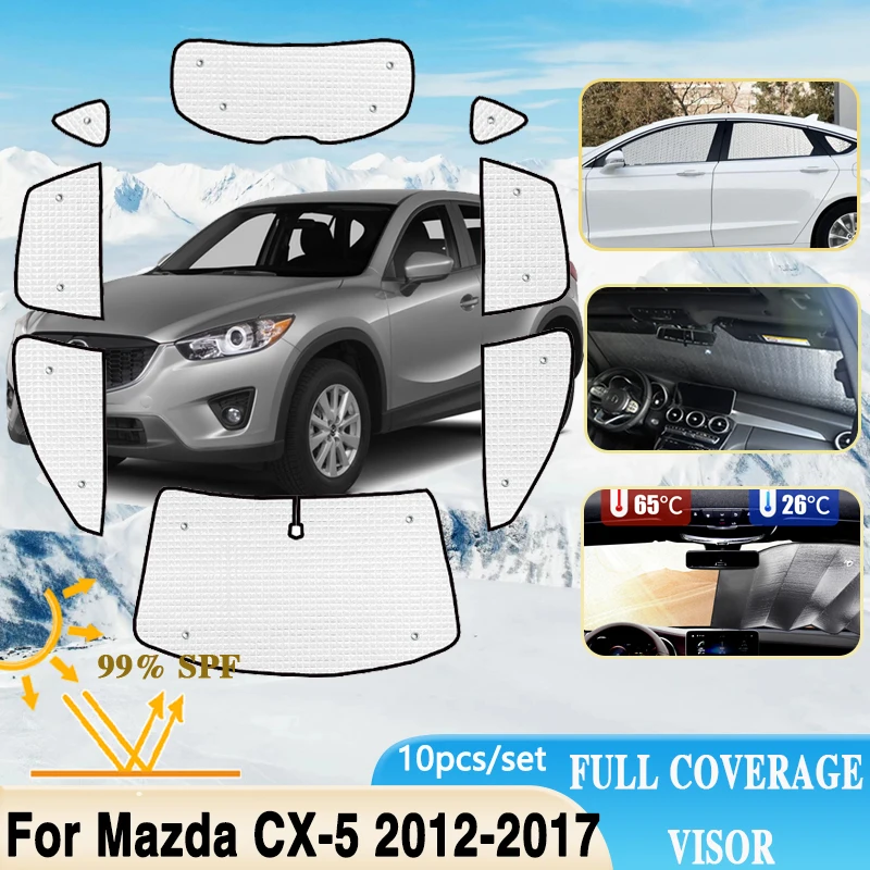 

Солнцезащитные очки с полным покрытием для Mazda CX-5 KE 2012 ~ 2017, ветровое стекло, солнцезащитный козырек с УФ-защитой, автомобильные аксессуары 2013, 2014, 2015, 2016