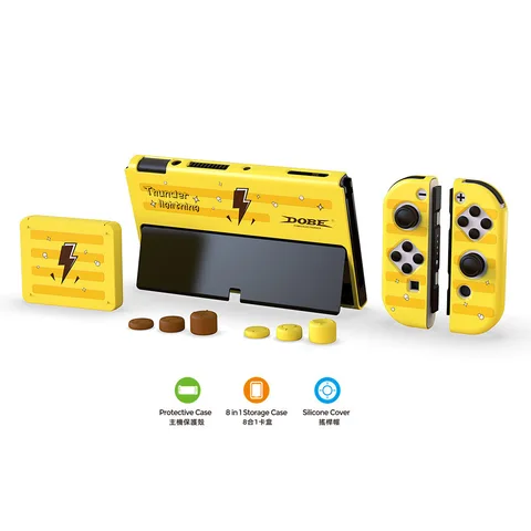 Protective Shell For Nintendo Switch Oled Case Cute Cartoon Hard Case For Switch Oled Console Back Grip Half Cover