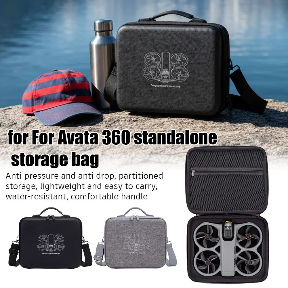 DJI Avata 360 방수 충격 방지 드론 보호용 보관 가방과 호환되는 하드 쉘 캐리 케이스, 낙하 방지 풀 랩 버퍼