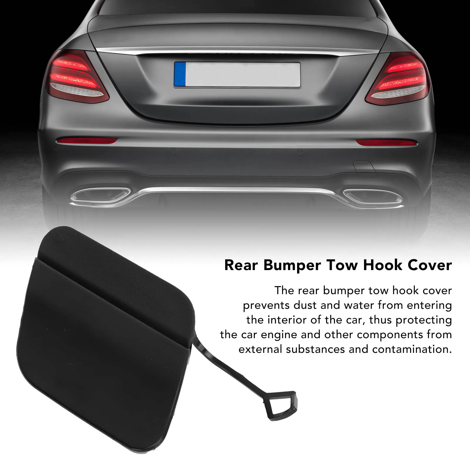 Car rear bumper hook cover Car Rear Bumper Tow Hook Eye Cap Towing Hook Cover 138853701 High Strength for Mercedes-Benz E-Class W213 AMG Line 2011-2014