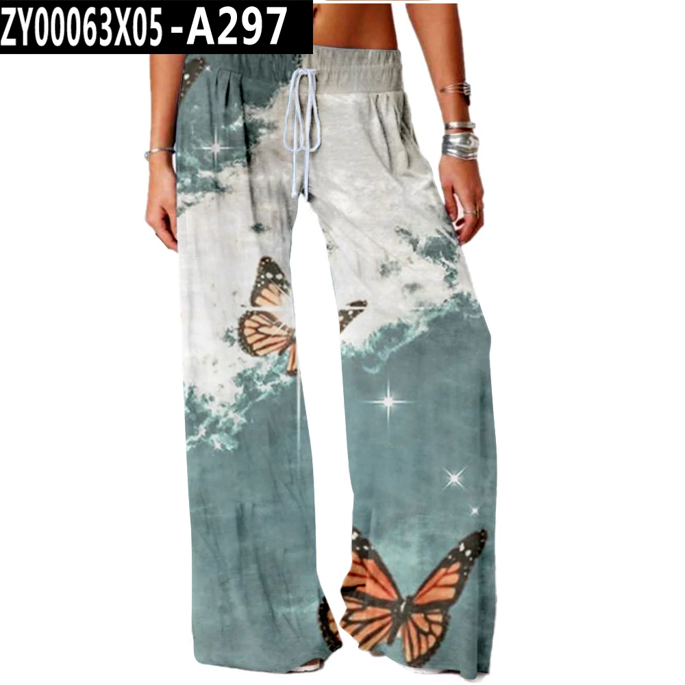 champion sweatpants Women Bottoms Print Sweatpants Wide Leg Pants Trousers High Waist Women Fashion Casual New Female Trousers Streetwear palazzo pants Pants & Capris