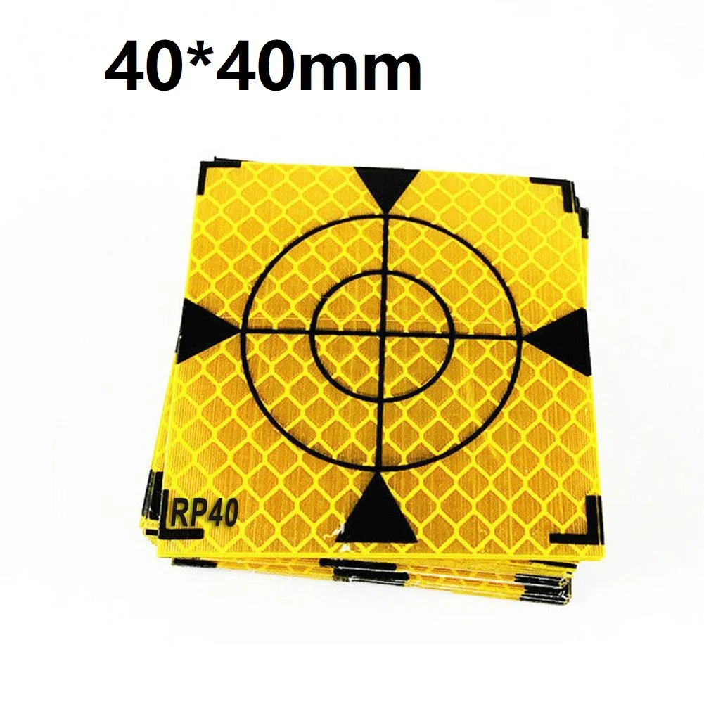 반사판 시트 반사 테이프 타겟, 토탈 스테이션 측정 반사판 타겟, 20mm, 30mm, 40mm, 50mm, 60mm, 100 개