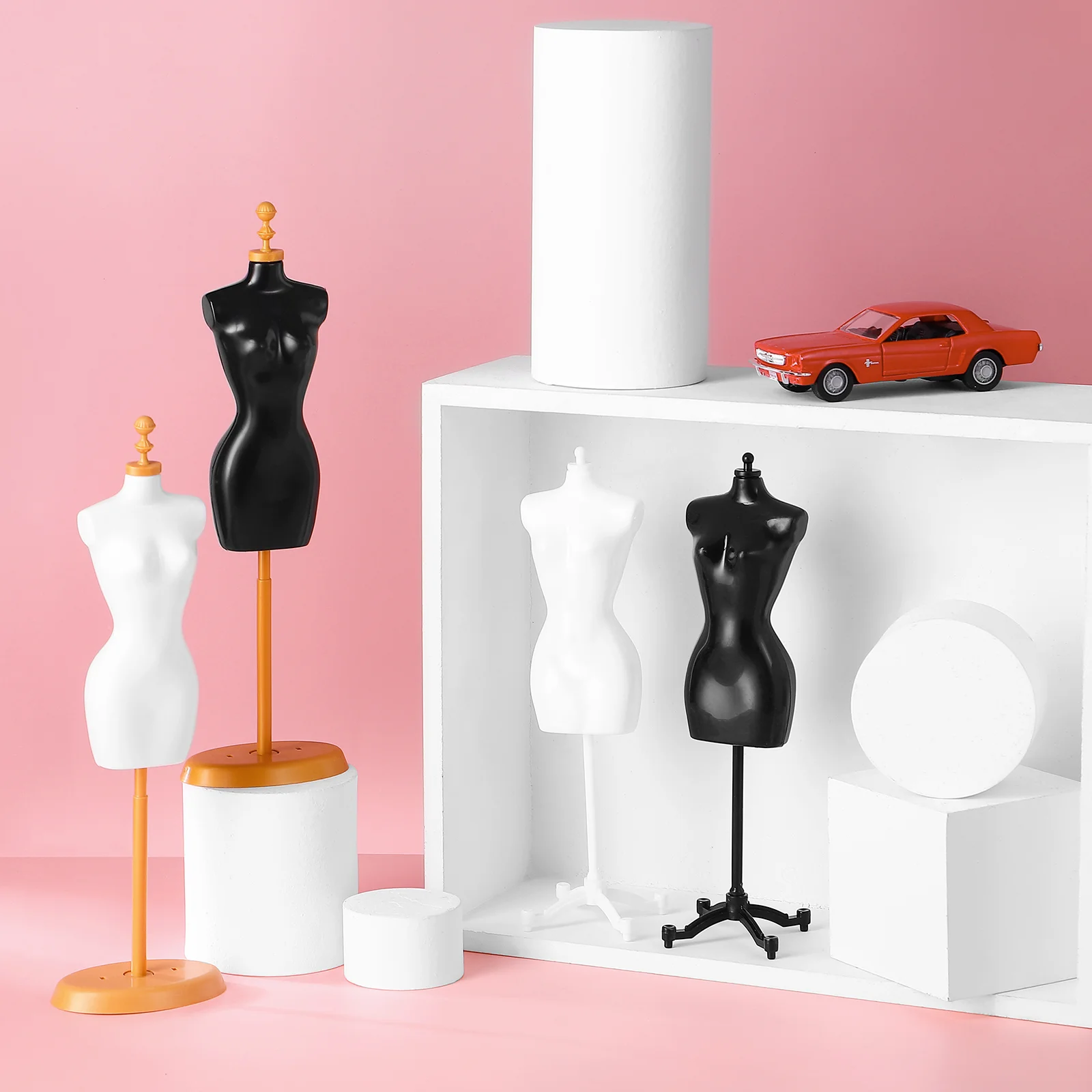 

4pcs Dress Form Cloth Gown Display Support Holder Mannequin Model Stand Accessories