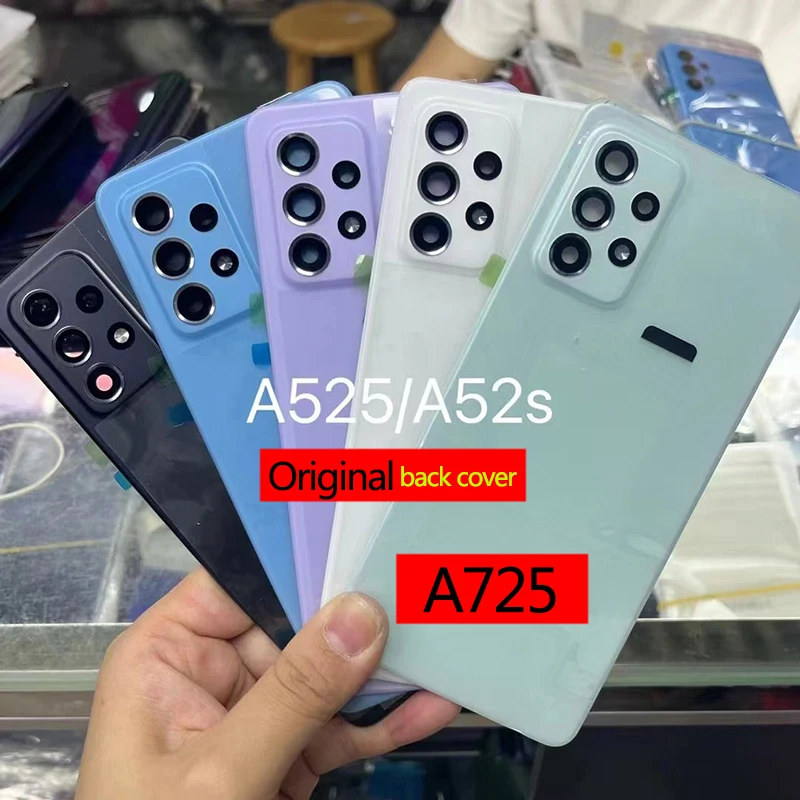 Original For Samsung A52 A52s A72 4G 5G Back Cover Housing Rear Phone Case Battery Plastic Door