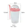 400ml Portable Breakfast Cups Oatmeal Cereal Nut Yogurt Salad Cup Container Lunch Bento Salad Bowl Bottle Cup Salad Box 1