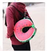 Fruits Watermelon Pineapple Kiwi U Shaped Pillow Cushion Neck Protection Rest Pillow Car Travel Microbeads Pillow For Airplane 4