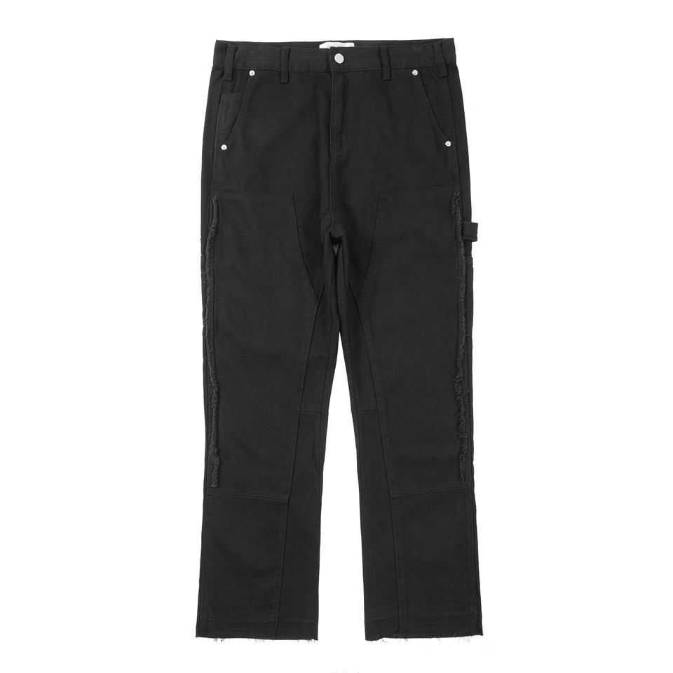 Jeans Baggy Hip Hop da Uomo Streetwear Jeans Skater a Gamba Larga Taglio Dritto Pantaloni in Denim a Taglio Sciolto Pantaloni Lunghi Casual per i Viaggi Quotidiani, Azzurro, S
