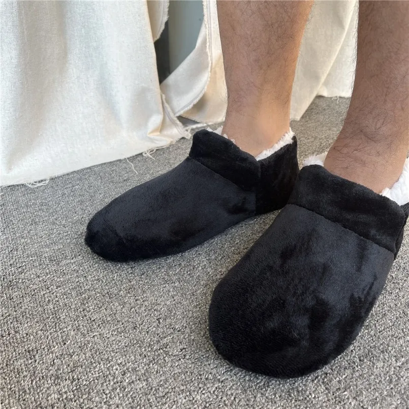 Winter Mens Slippers Non Slip Indoor House Plus Size non slip slippers,soft slippers,linen slippers,fur slippers,beach slippers,eva slippers,fashion slippers,plush slippers,soft non slip slippers,sneaker slippers