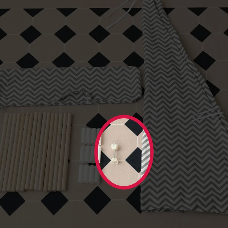 Stabilizzatore Per Teepee In Legno - Kit Anti-Collasso Per Tende Da Gioco Bambini, Con Luci LED