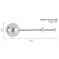 Stainless Steel Tea Infuser Sphere Mesh Tea Strainer Coffee Herb Spice Filter Diffuser Handle Tea Ball Tea Spoon Infuser Filter 6