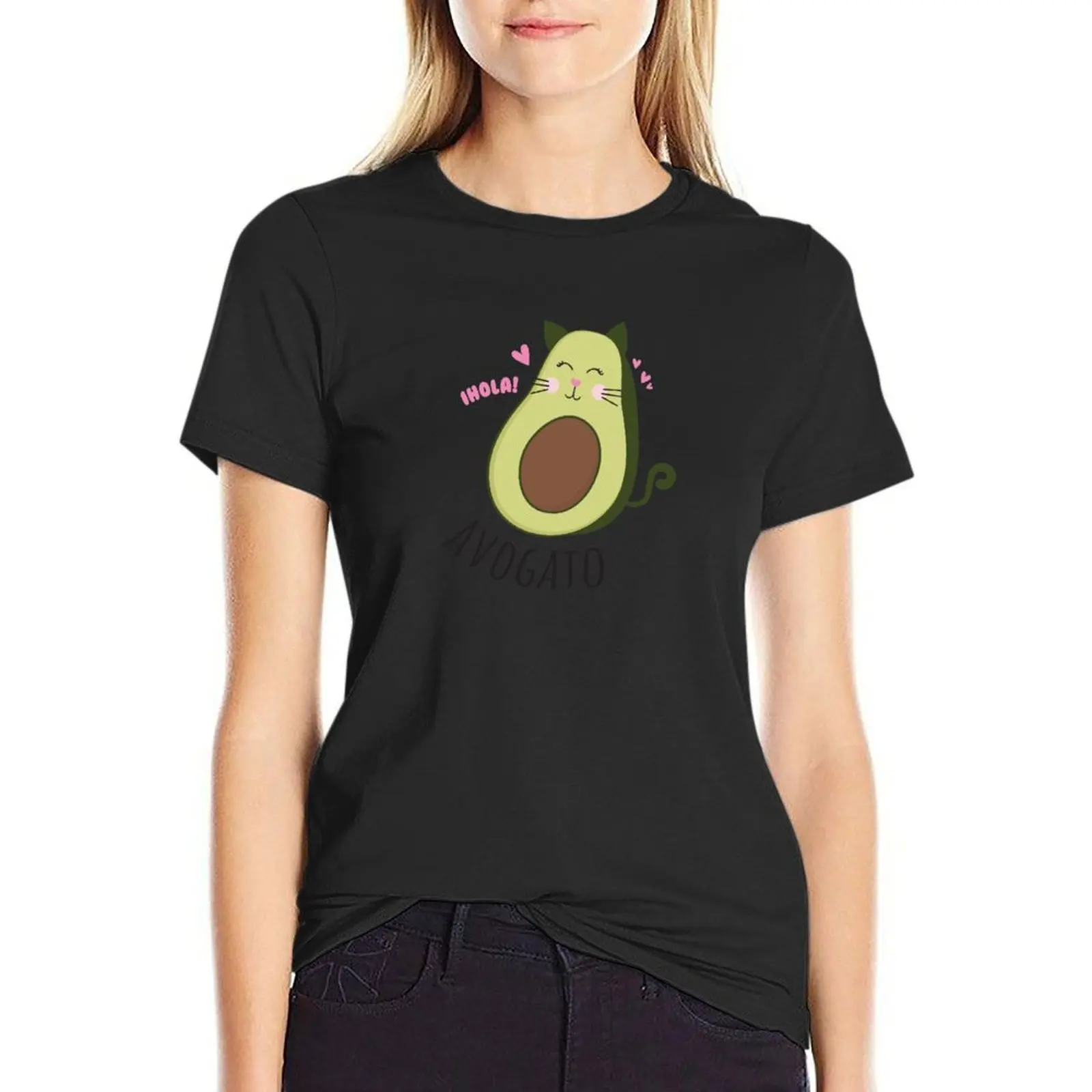 

Avogato Cat T-Shirt Aesthetic clothing kawaii clothes korean Women's clothes