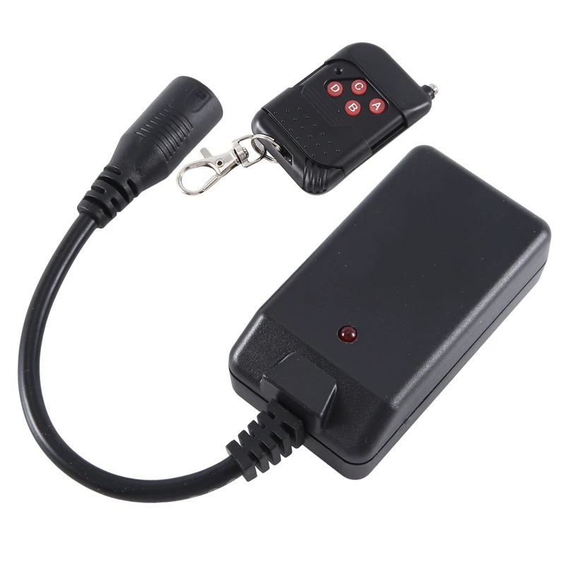 

XLR Wireless Remote Control Receiver Black Plastic Portable 3 Pins For Smoke Fog Machine DJ Stage Receptor Fogging