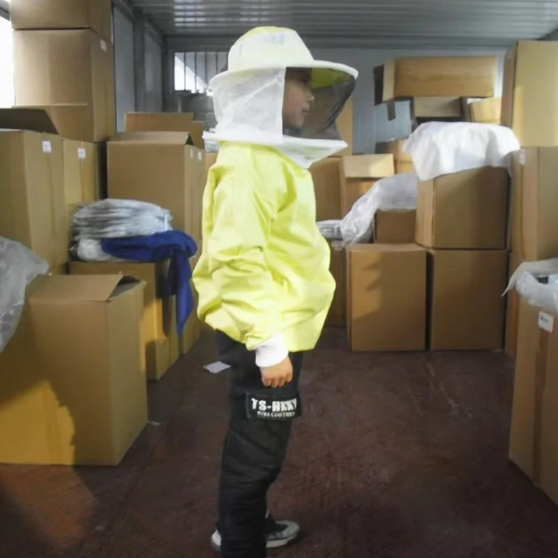 Children Anti-bee suit Beekeeping Tools Kid Beekeeping clothing Breathable Suit for kids practice