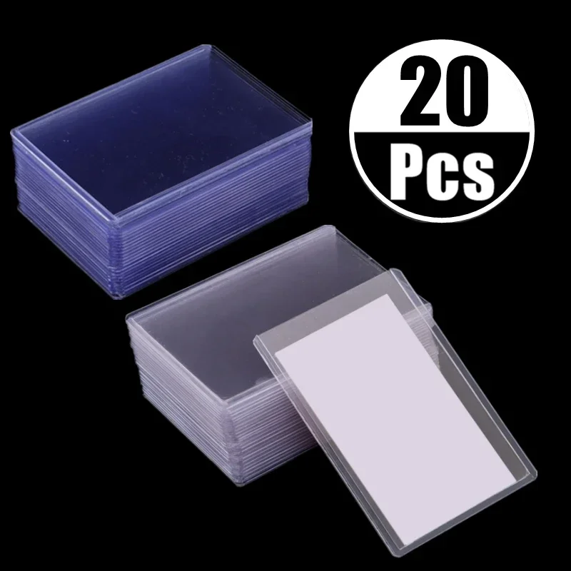 Card Protector Idol Card Protector Photo Card Holder 35PT Idol Photo Game Card Sleeve DIY Star Polaroid Card Protector for Baseball Football Game Cards