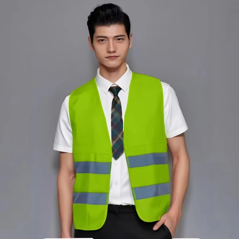 Reflective Vest Safety Vest High Visibility Vest Safety High Visibility Reflective Vest Adjustable For Running Cycling Sports Traffic Night Outdoor