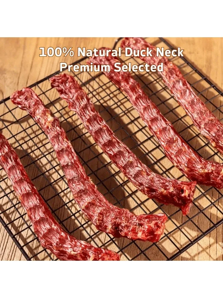 150g/5.29oz(3 Count x50g/1.76oz)Duck Necks, All Natural Ingredients, Natural Dog Treats, Healthy, Easily Digestible