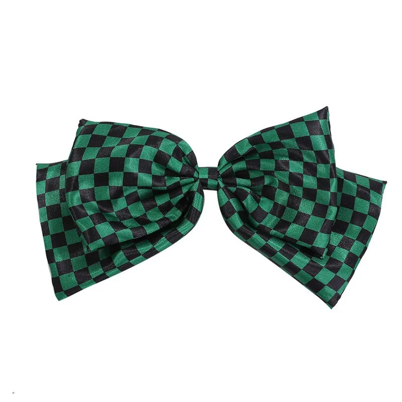 Hair clips Anime Cosplay Bow Hair Clips Accessories Shinobu Nezuko Tanjirou Headwear Women Girls