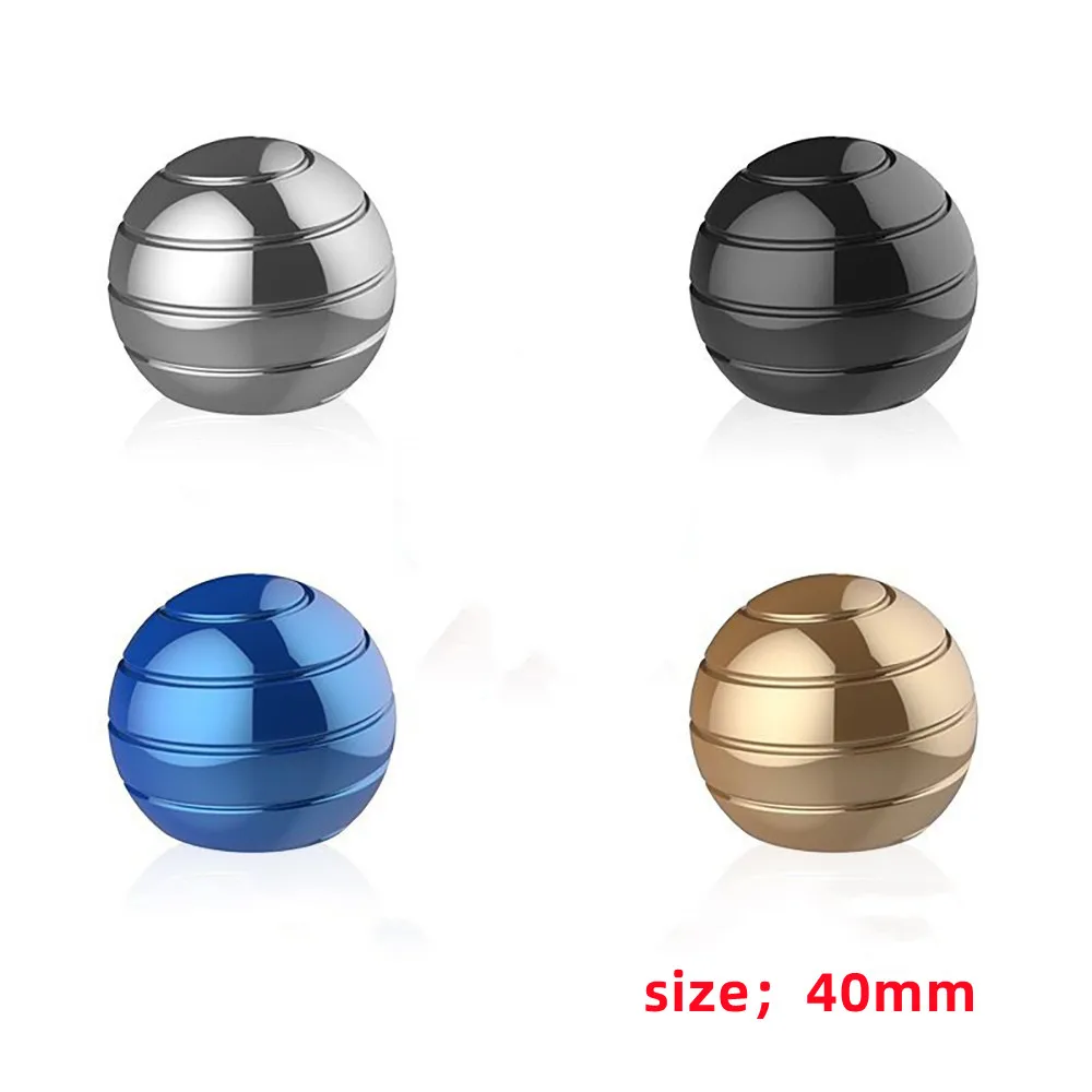 Desk Stress Relief Toys Rotating Spherical Gyroscope Adult Office Kid Classroom Fidget Toy Optical Illusion Flowing Toy For 6