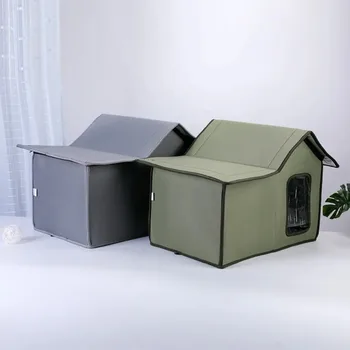 Outdoor Cat House Removable and Washable Design Pet Bed Waterproof Cat Dog Universal Convenient Storage and Washable Dog House 2