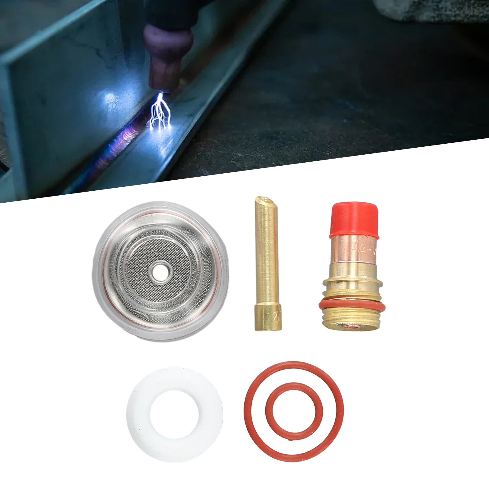 

Reliable and Precise 6PCS TIG WP Welding Torch Kit with Transparent Glass Cup Copper Collet Body for Accurate Welding Results