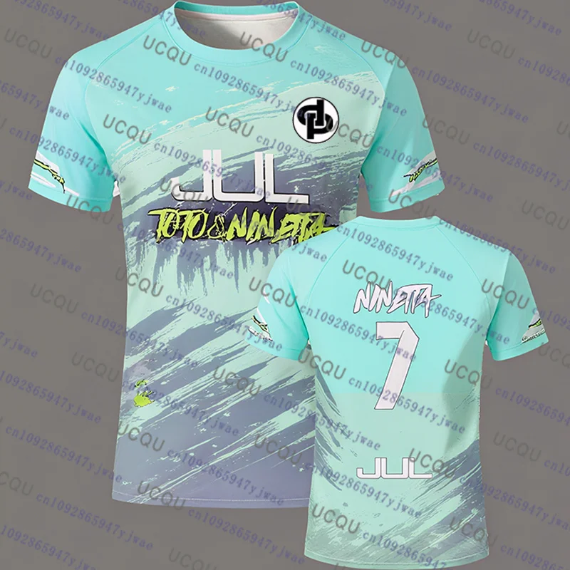 90 Minuten JUL Toto&Ninetta Bella Series Fußball-T-Shirt Damen Herren Sommer Outdoor-Sport Schnelltrocknendes Trainings-T-Shirt Kind/Erwachsene – Detail 13