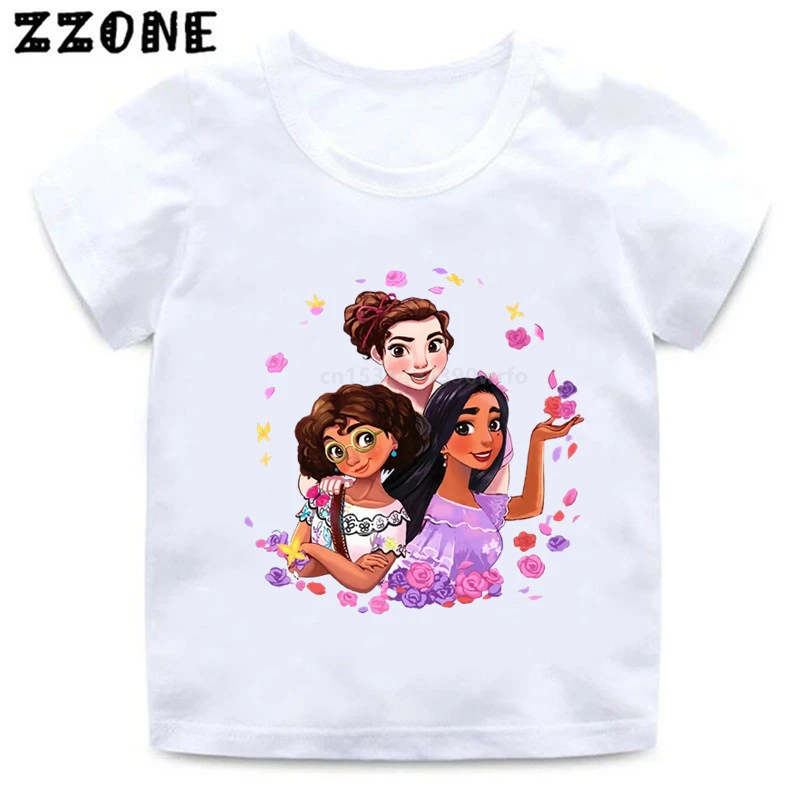 New Encanto Mirabel Graphic Cute Girls Clothes Disney Kawaii Kids Funny T-Shirts Baby Boys T shirt Summer Children Tops,ooo5492 children's t shirt with animals	