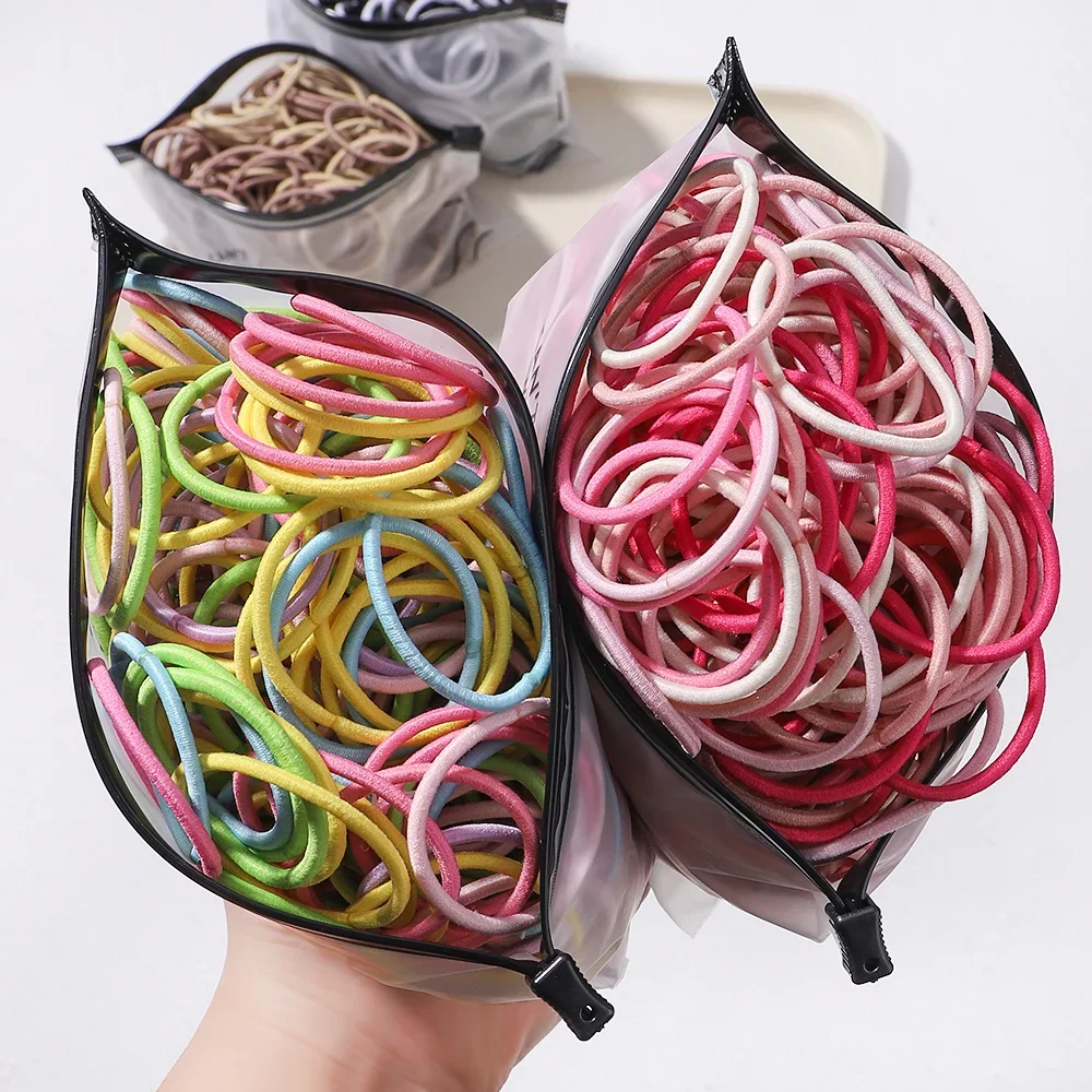 30/50Pcs Basic Elastic Rubber Band Hairband for Girl Durable Hair Ring Tied High Dialy Ponytail Women Headwear Wholesale